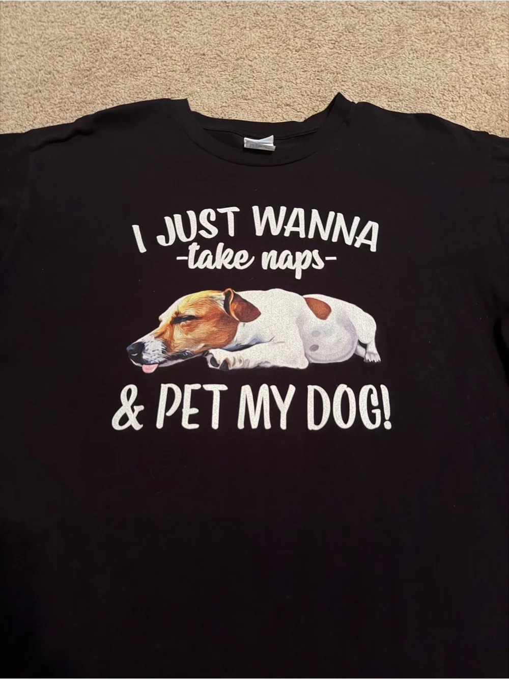 Mens Womens Sleep Take Nap Pet My Jack Russell Terrier Lover T-Shirt